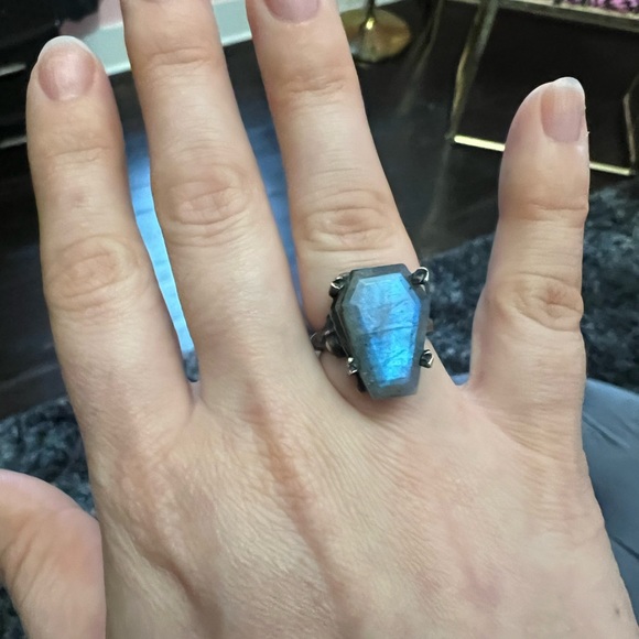 Bloodmilk Easeful Death Coffin ring size 5 - Picture 3 of 7